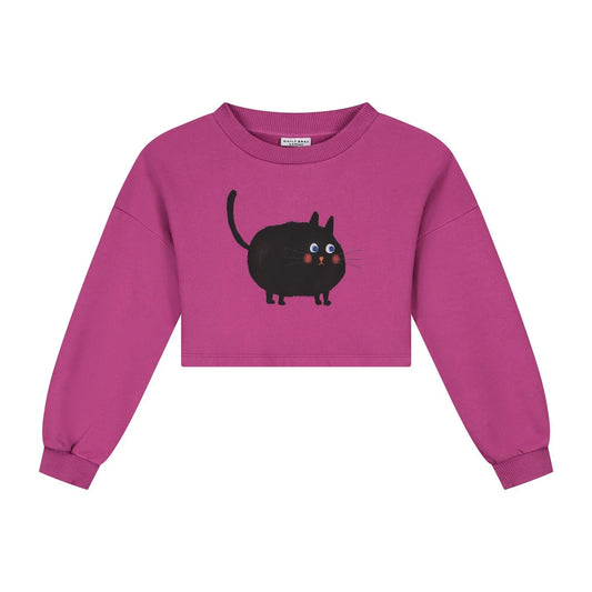 Meows-A-Lot Cropped Sweater