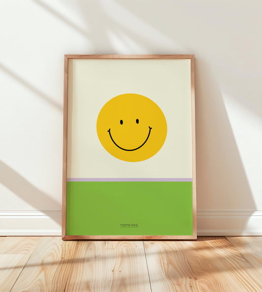 “Yellow Smiley” Print - A3