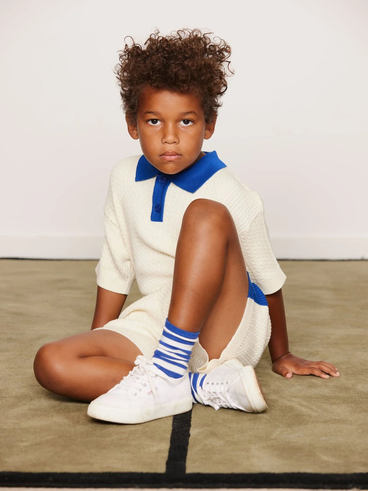 Cable Knit Polo
