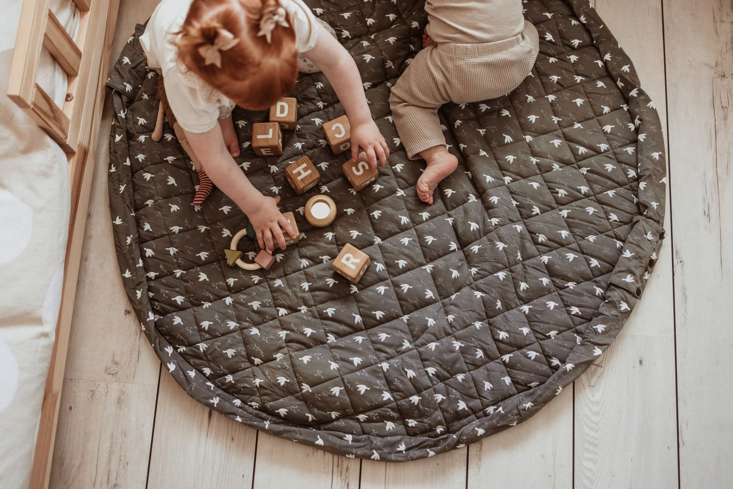 noomad soft: Organic Babymat & Bag - Birds