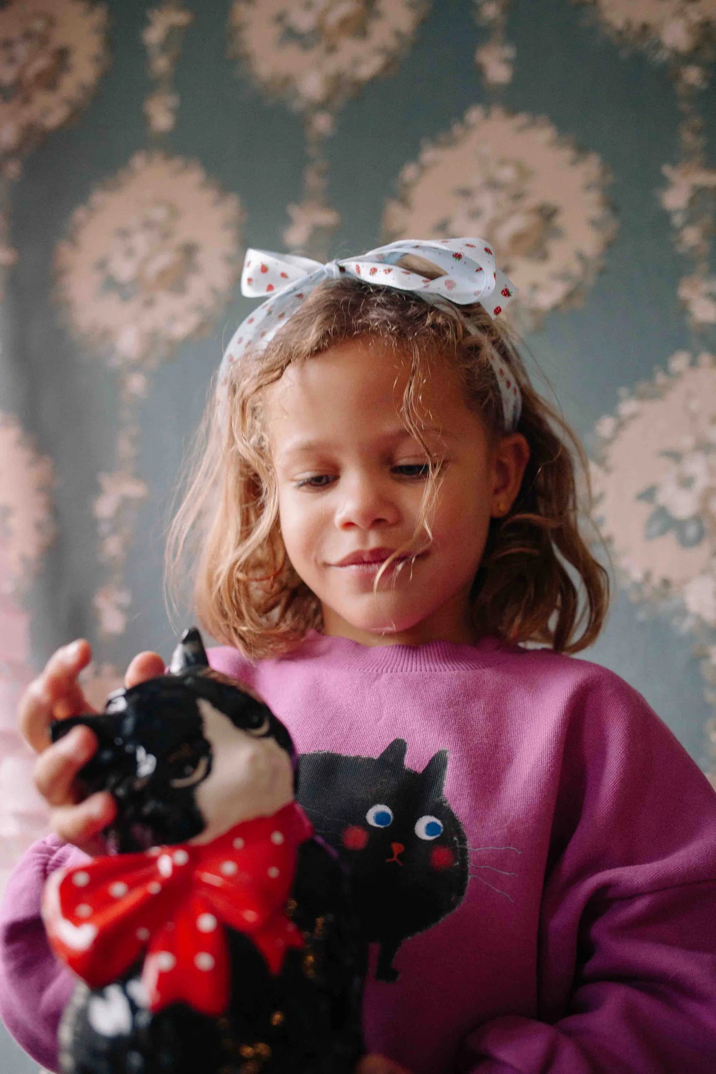Meows-A-Lot Cropped Sweater