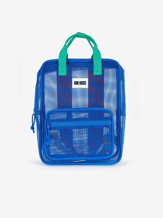 Color Block Mesh Backpack