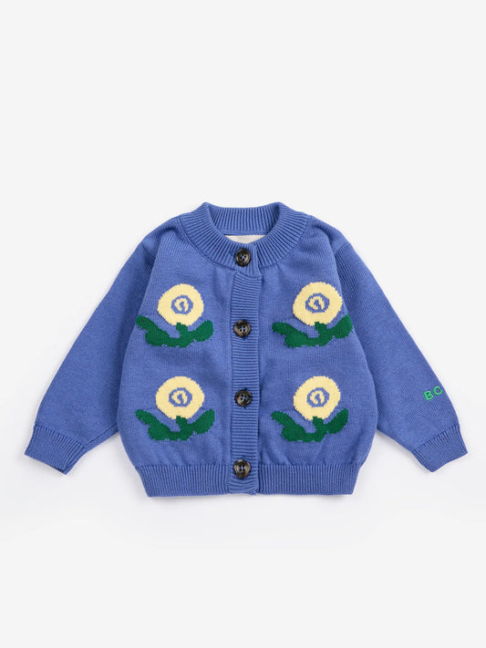 Stamp Bloom Baby Cardigan