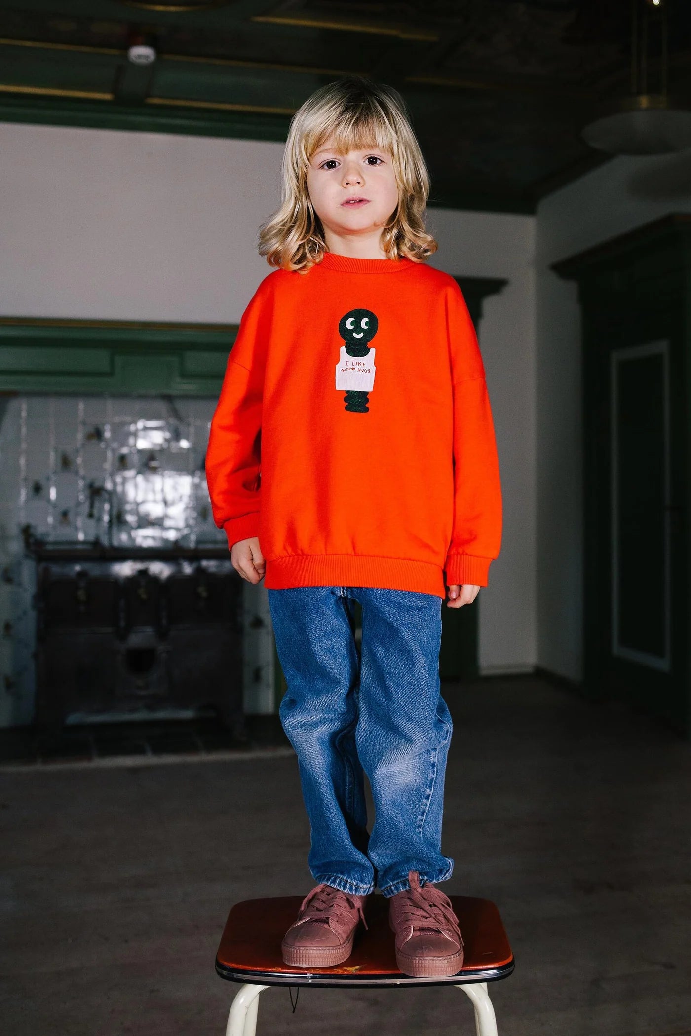 Worm Hugs Sweater - Red