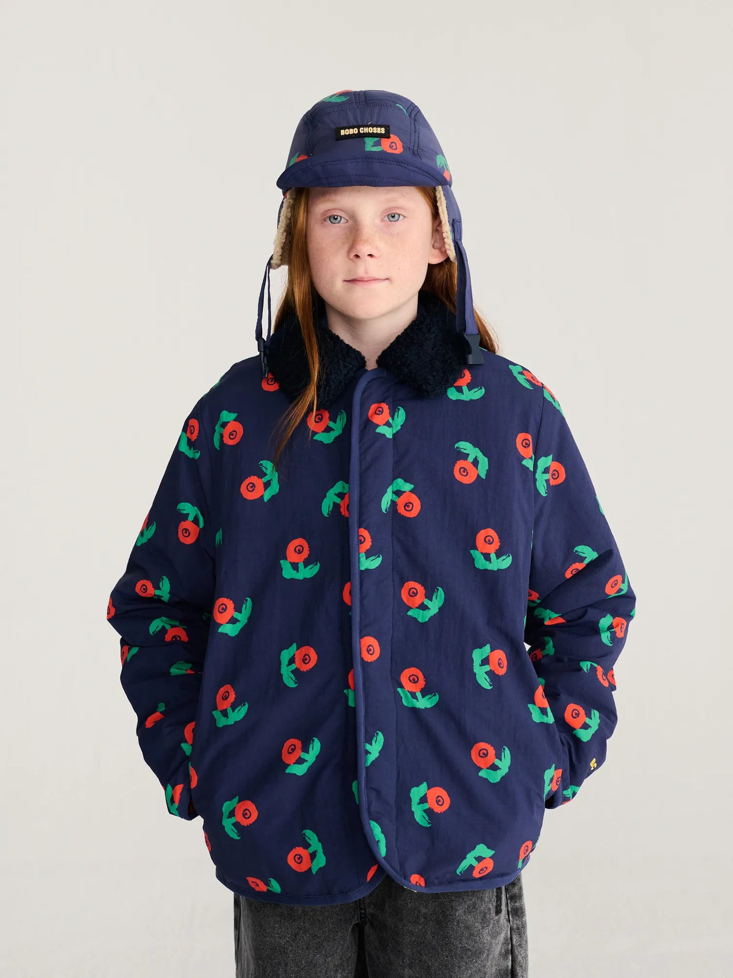 Stamp Bloom Reversible Jacket