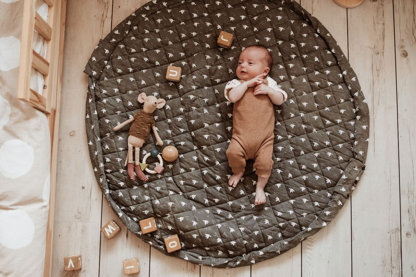 noomad soft: Organic Babymat & Bag - Birds
