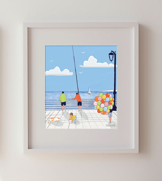 “Corniche” Prints - A3 - Balloon