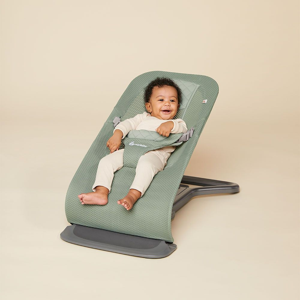 Evolve 3-in-1 Mesh Baby Bouncer - Sage Green