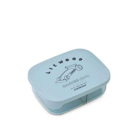 Arthur Tritan Lunch Box - Race Cars / Beach Blue
