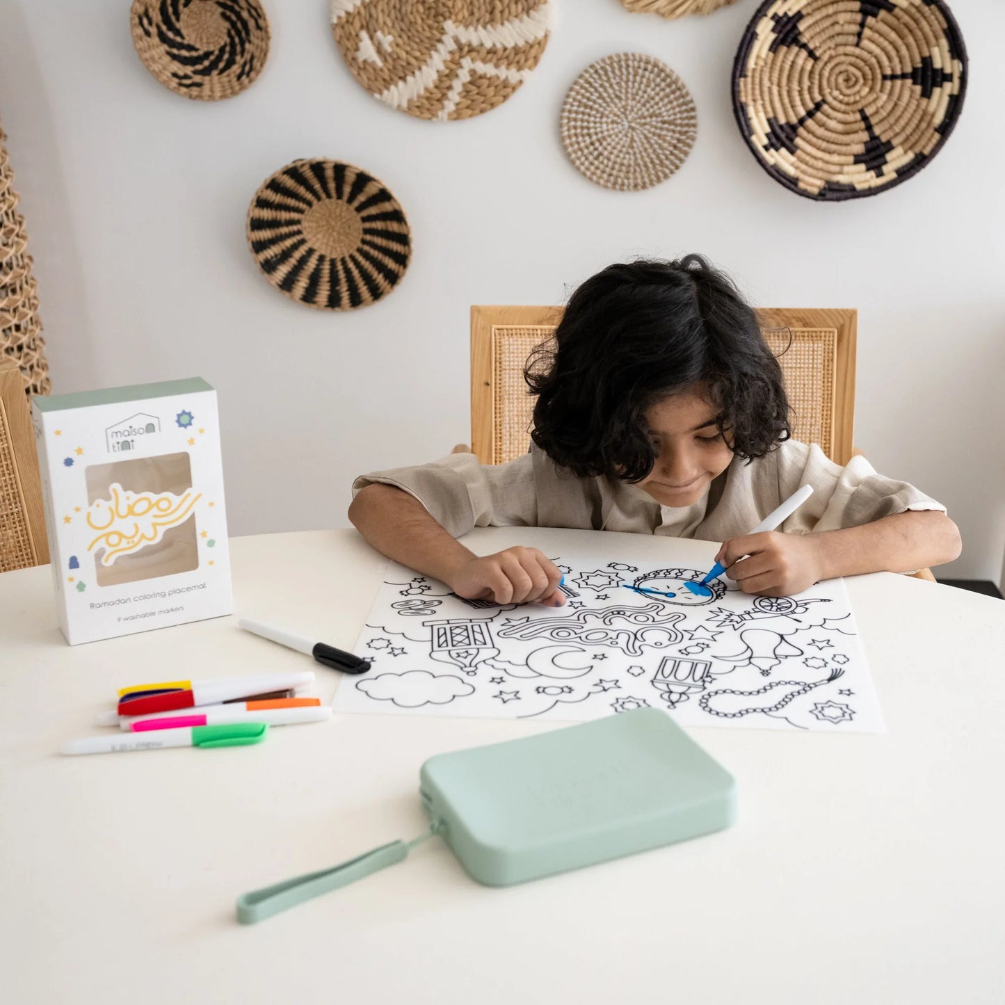 Ramadan Kids Coloring Placemat