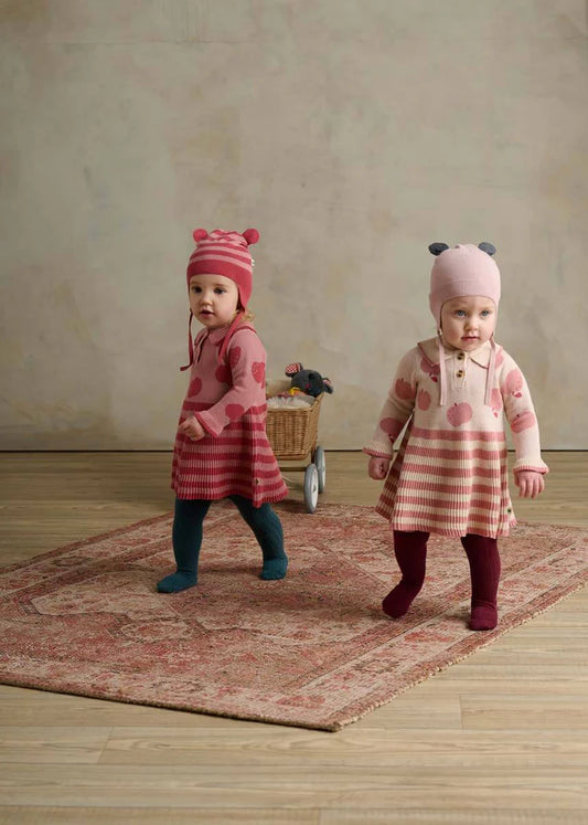 Apple Knit Dress - Rosy