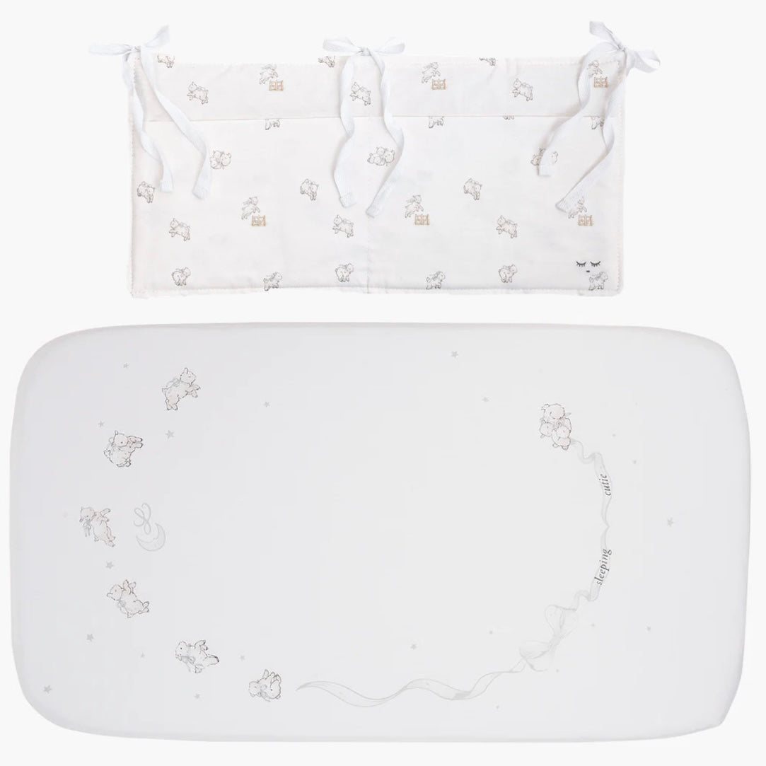 Counting Sheep Crib Pocket & Fitted Sheet Set