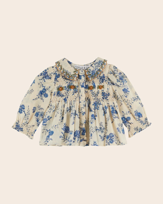 Blue Orchid Baby Blouse