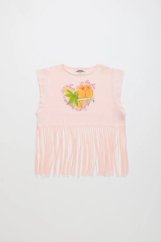 Birds Fringe Top