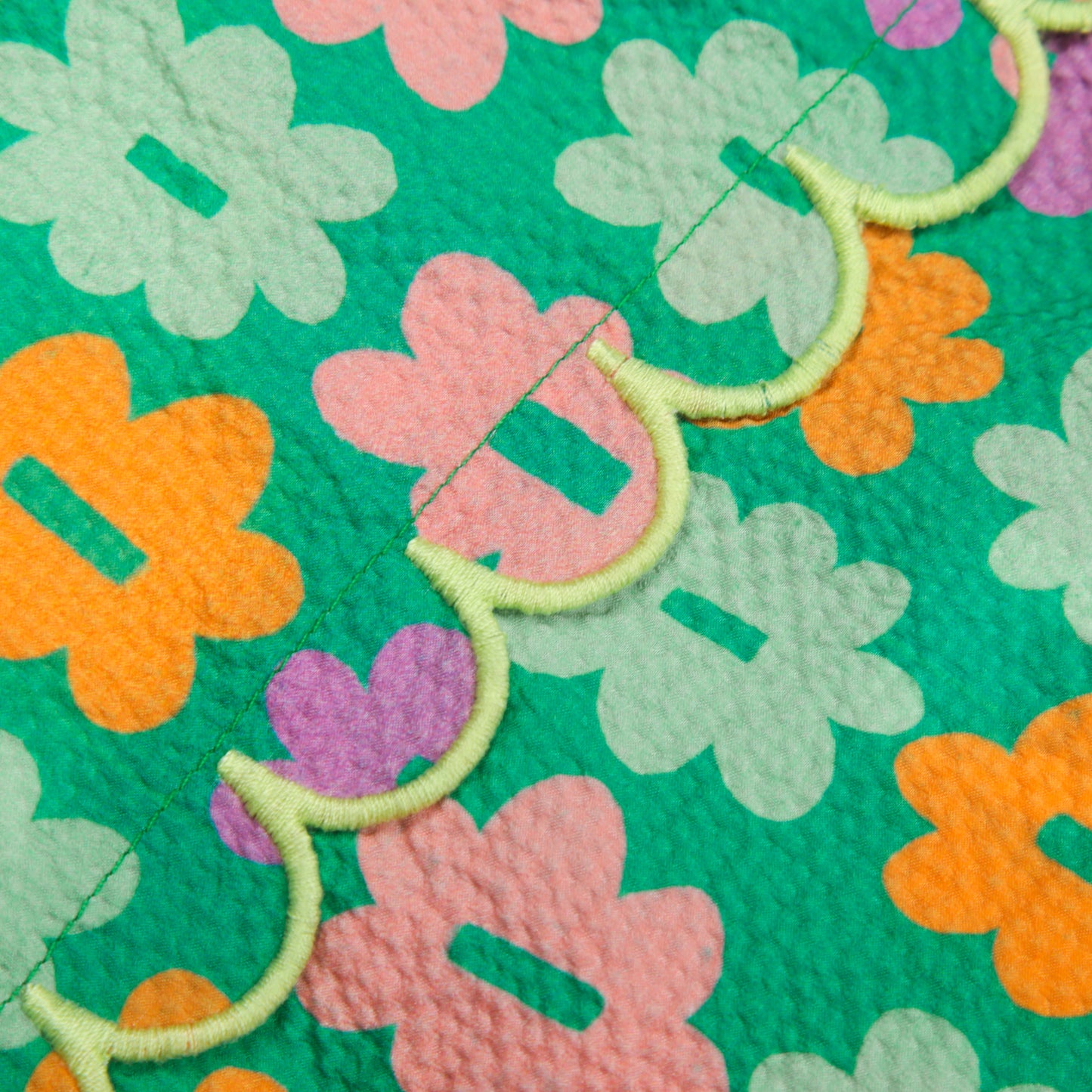 Flower Seersucker Blouse