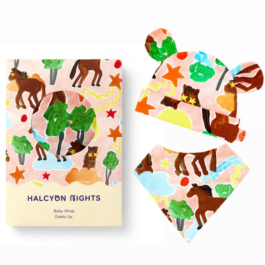 Giddy Up Blanket, Hat & Bib Set
