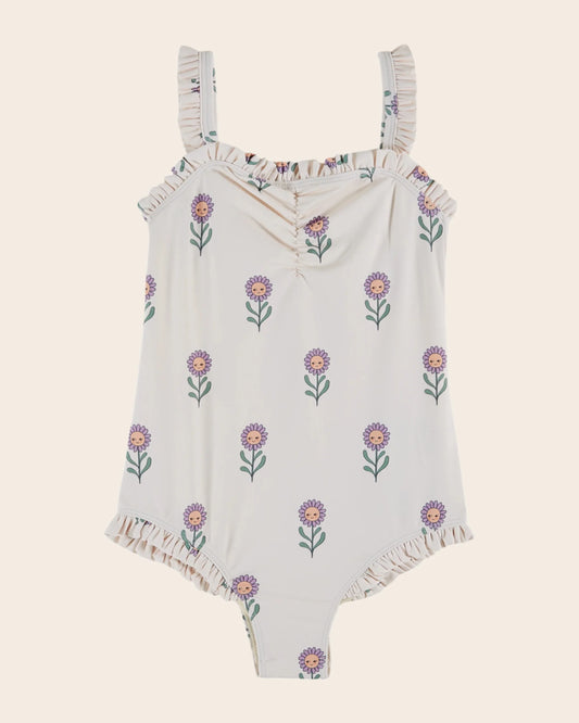 Sunflower Print Swimsuit