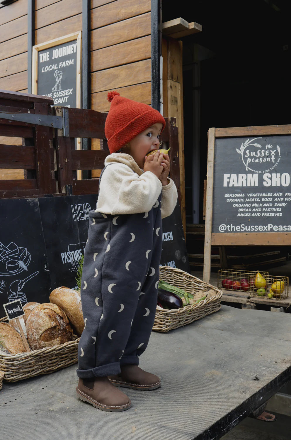 Charcoal Midnight Dungarees