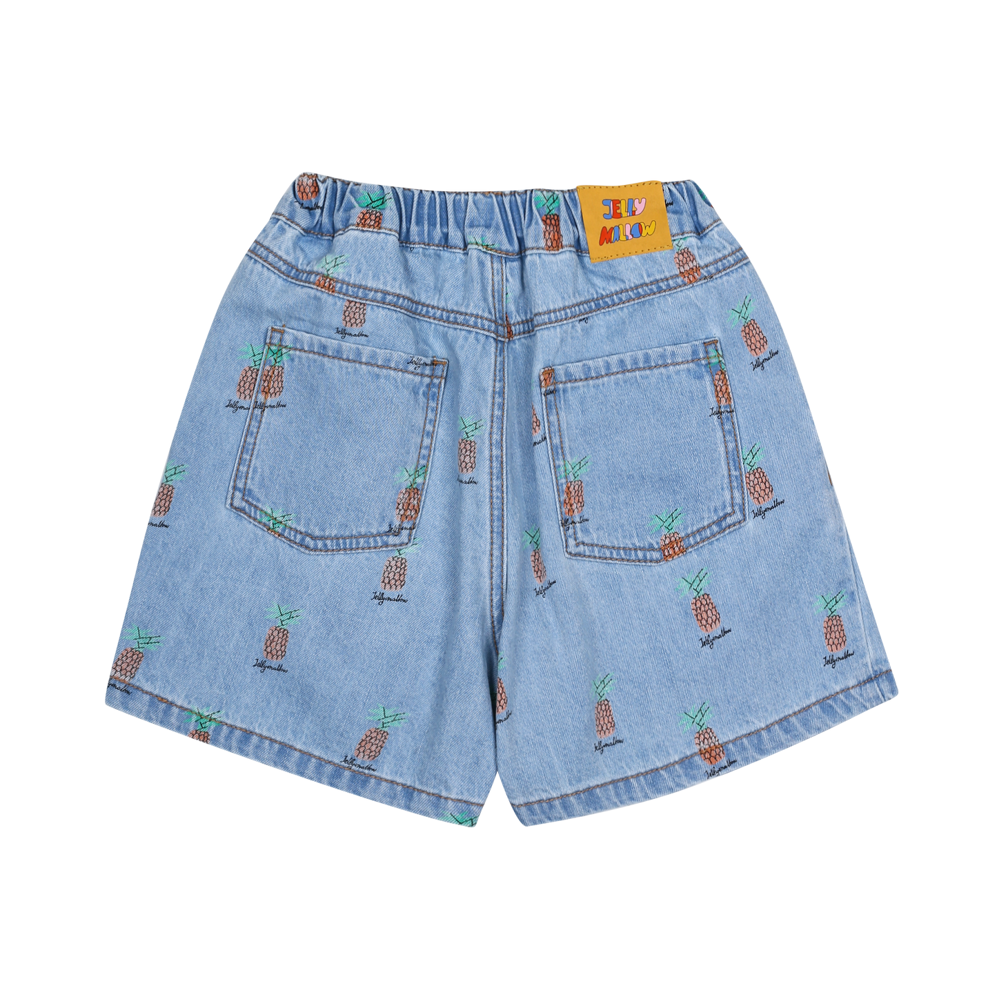 Pineapple Denim Shorts