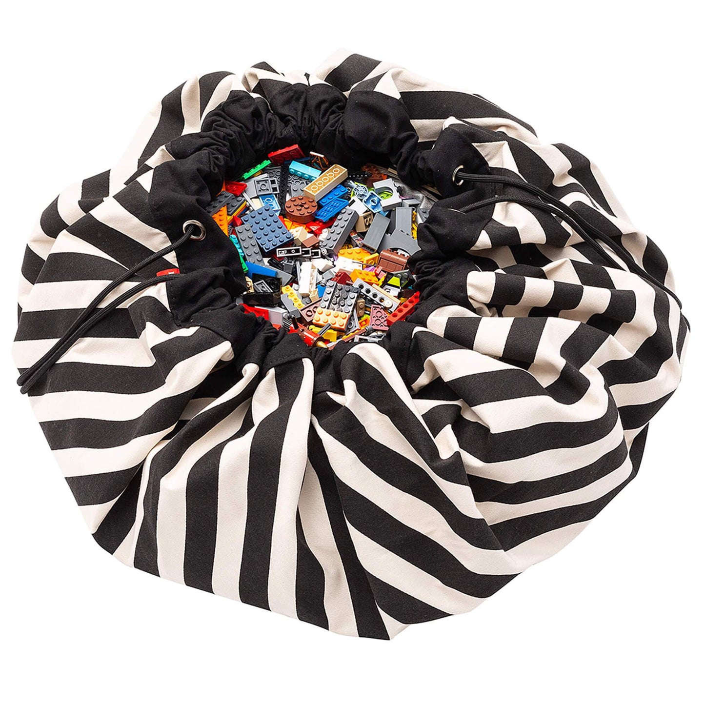 noomad: Playmat & Toy Bag - Black Stripes