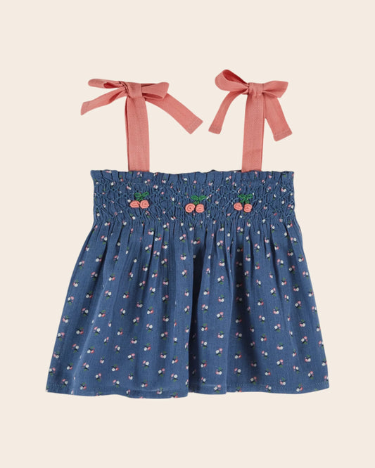Mini Flowers Smocked Top