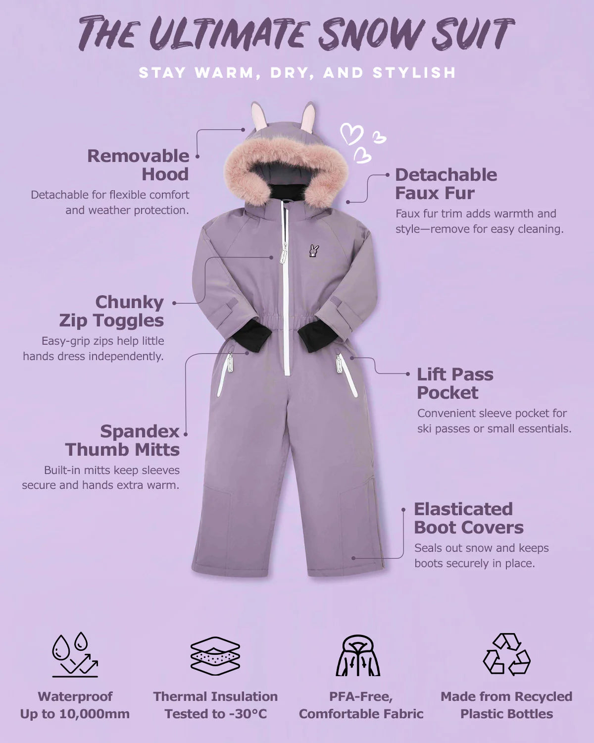 Hop The Bunny Snow Suit