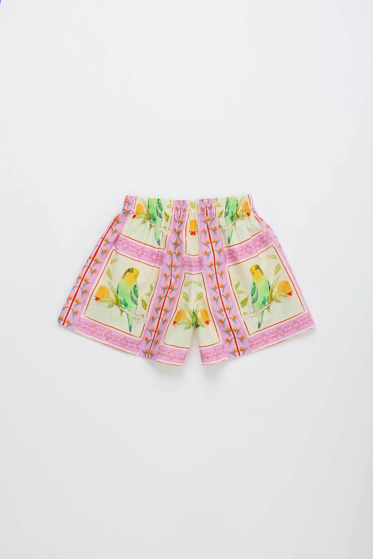 Birds Patchwork Shorts