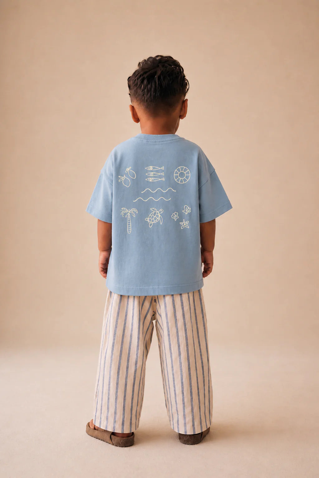 Coastal Stripe Linen Pants