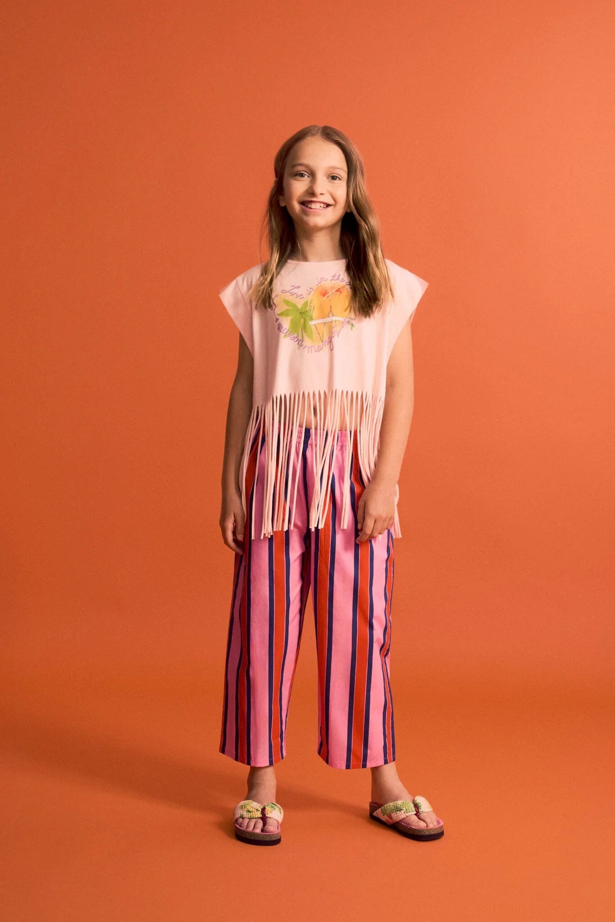 Birds Fringe Top