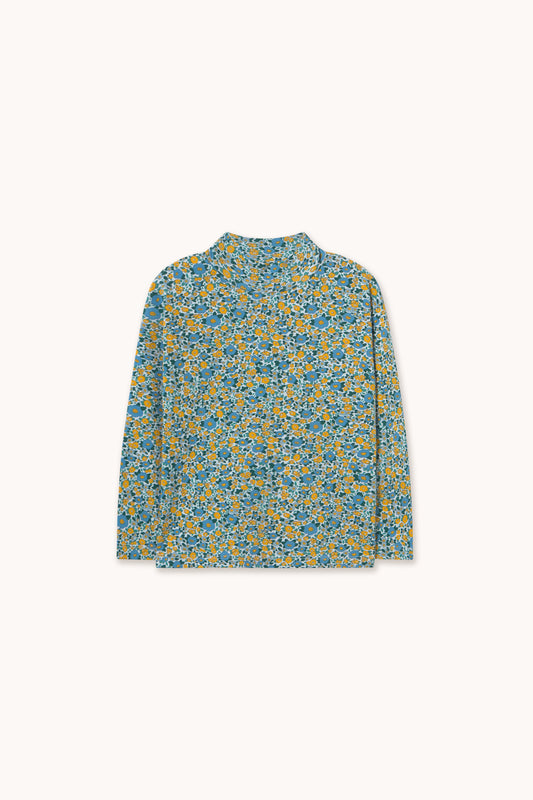 Flower Pattern Turtleneck