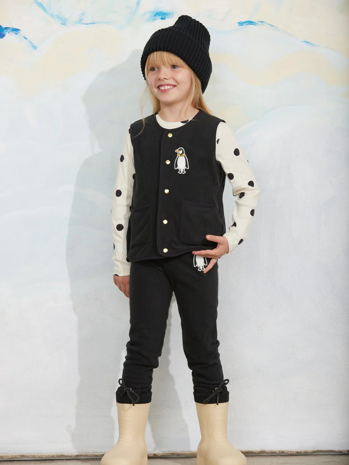 Penguin Patch Microfleece Vest