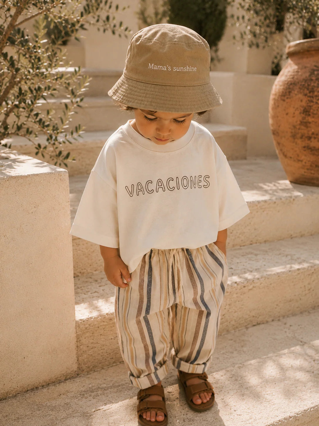 Dune Stripe Linen Pants