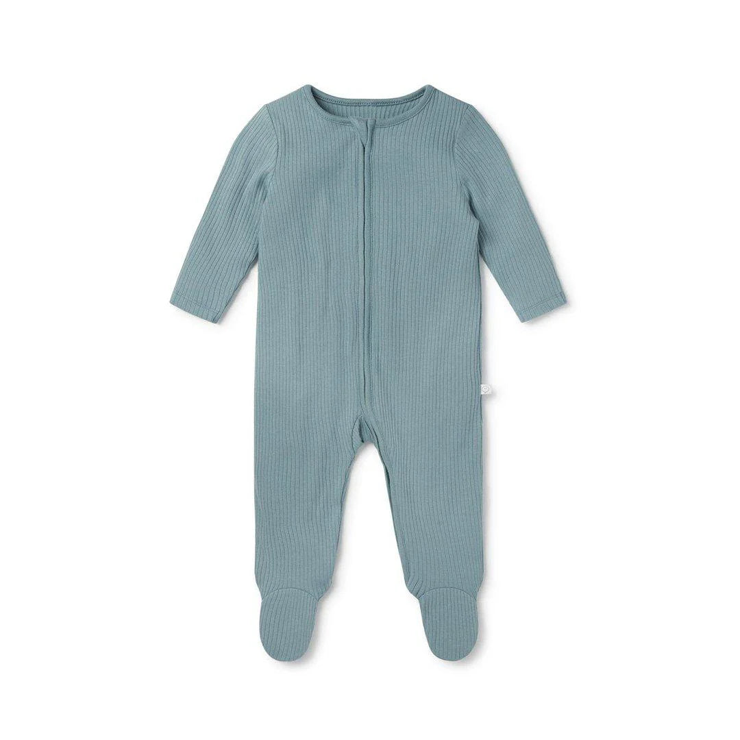 Ribbed Clever Sleepsuit - Blue
