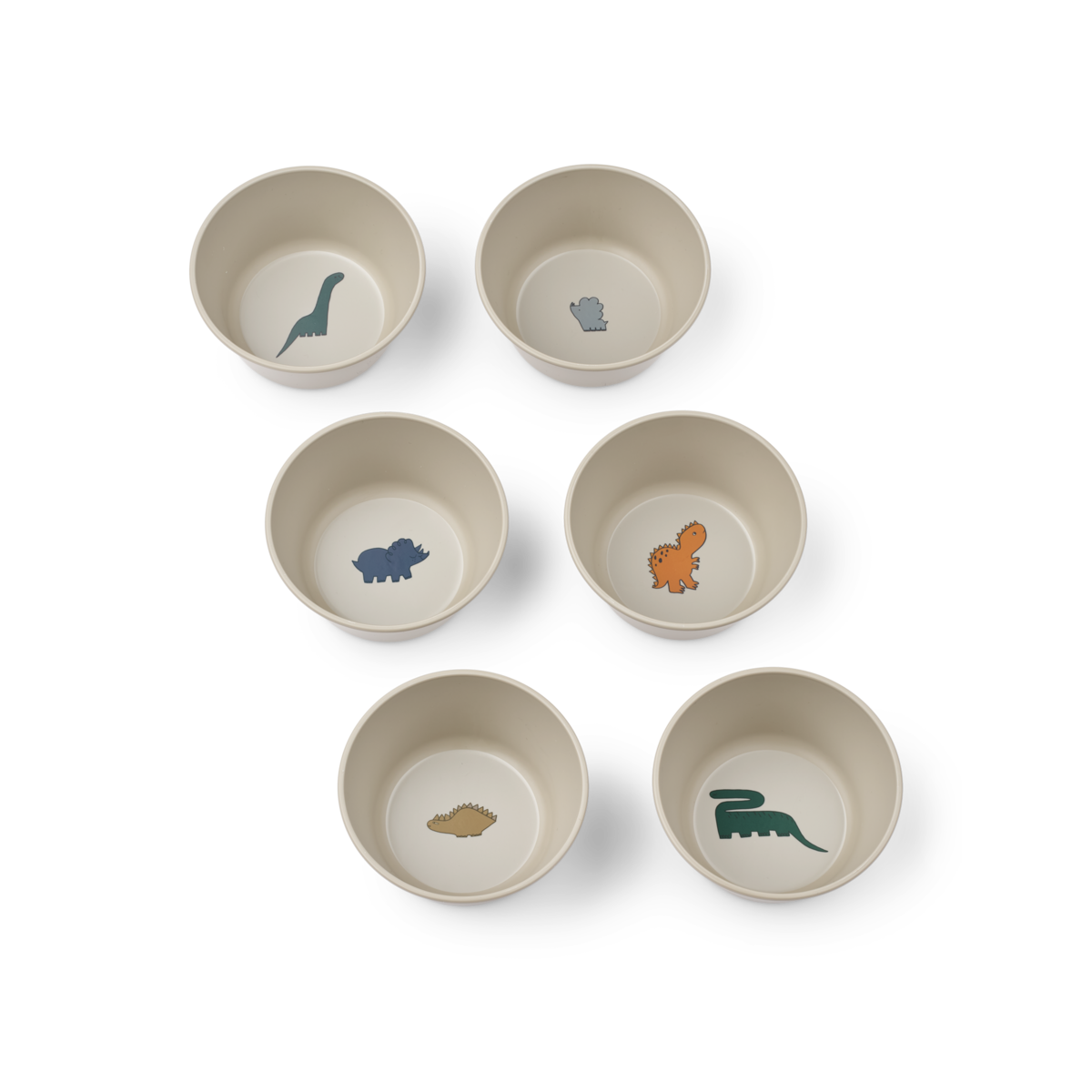 Cees Bowl - 6-Pack - Dinosaurs / Mist