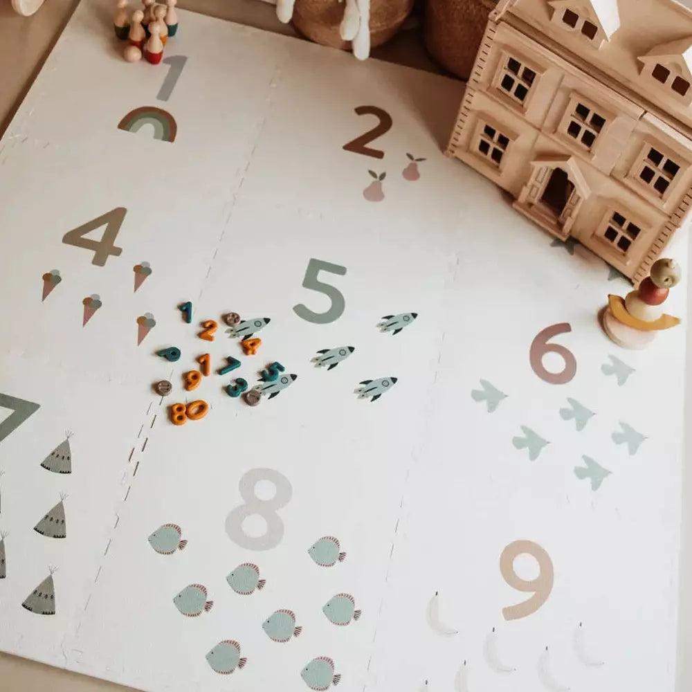 Foam Puzzle Playmat & Storage Box - Numbers