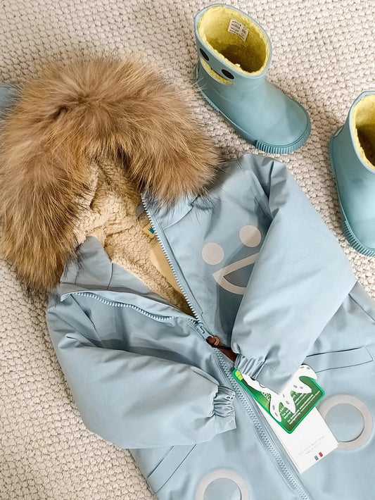 Wistiti Raincoat - Ice Blue