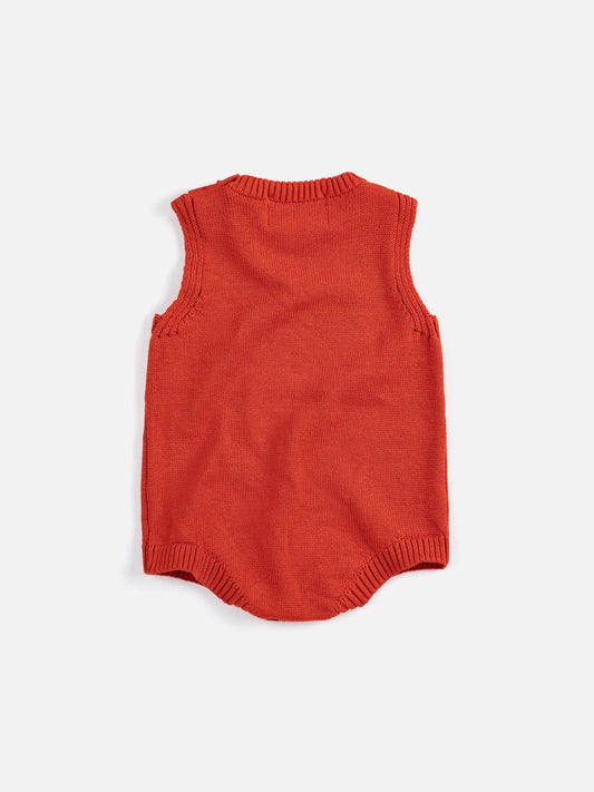 Strawberry Knitted Baby Romper