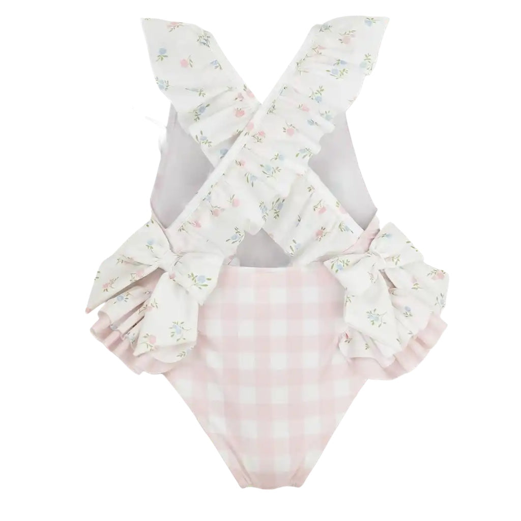 Barbados Swimsuit - Chess Pink