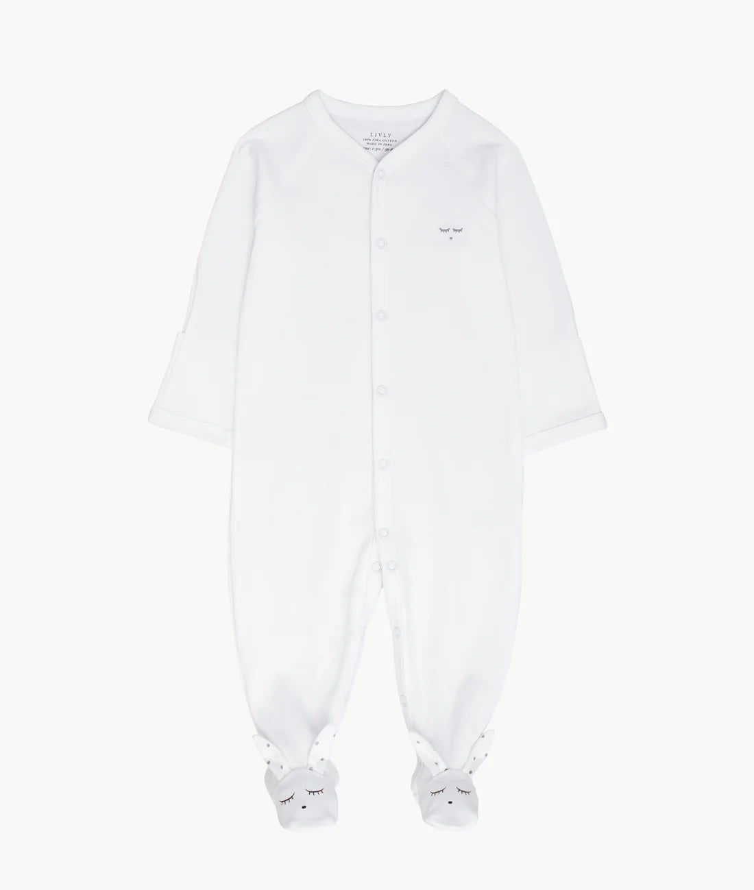 Rabbit Playsuit - White
