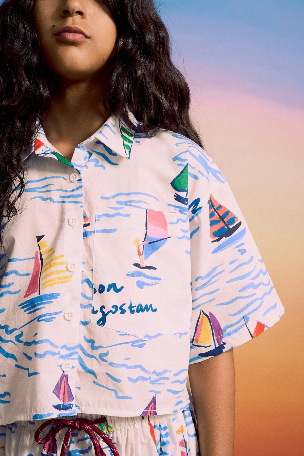 Barcos Cropped Shirt