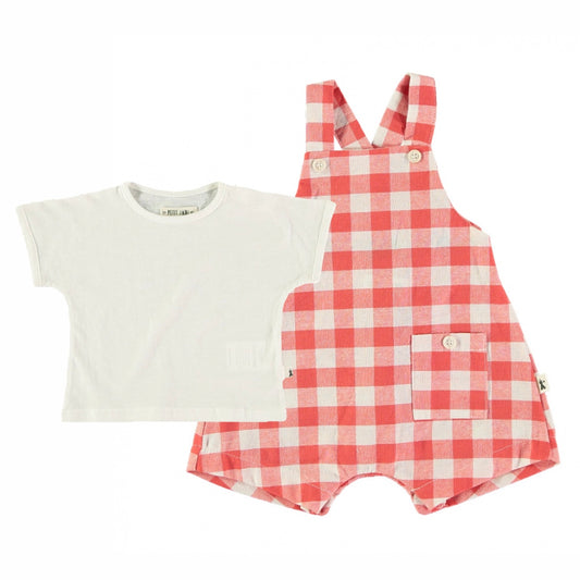 Checkered Romper & Tee