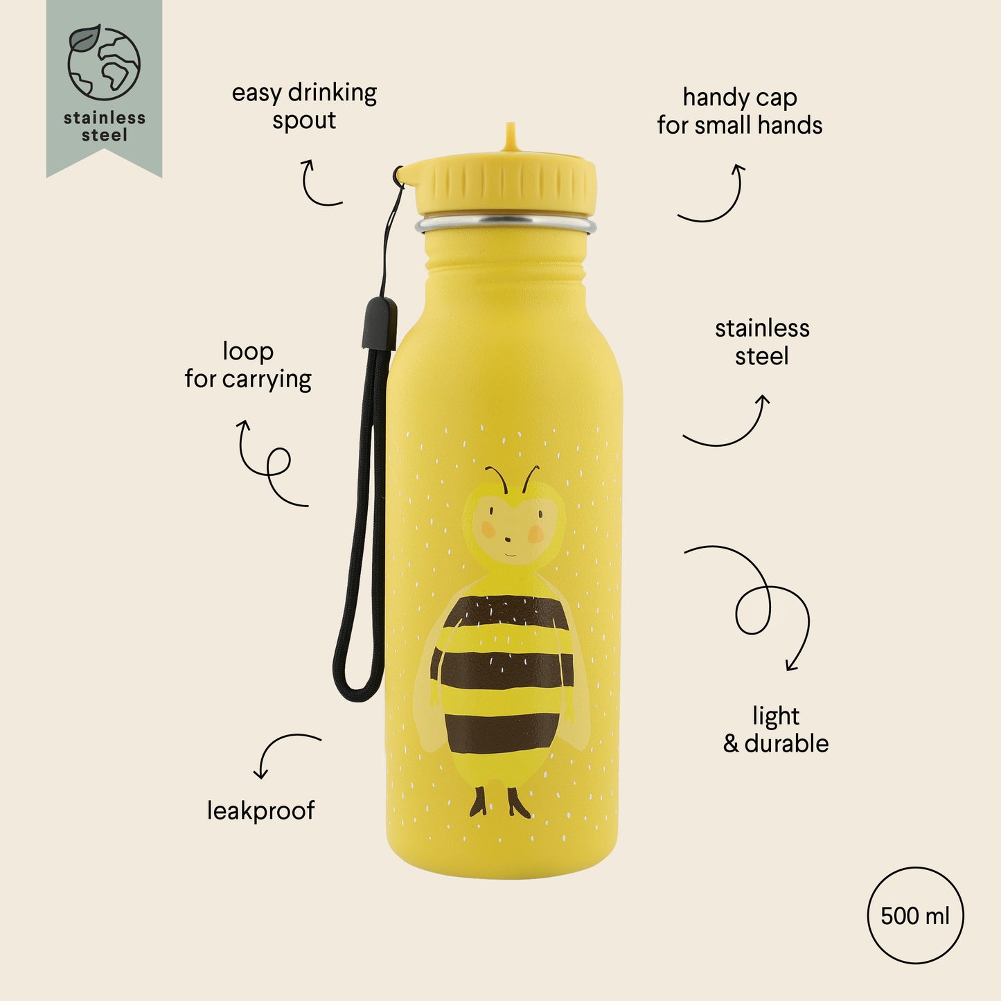 Trixie Bottle 500ml - Mrs. Bumblebee