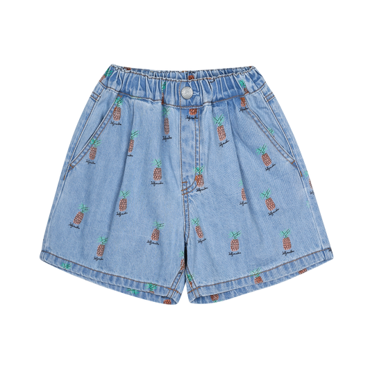 Pineapple Denim Shorts