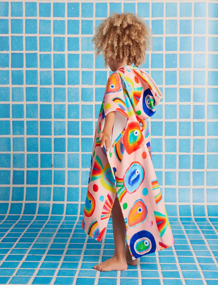 Kids Hooded Towel - Fancy Fins
