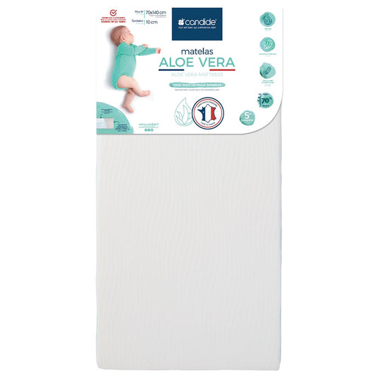 Candide Aloe Vera Mattress With Removable Cover - 70x140x10 cm