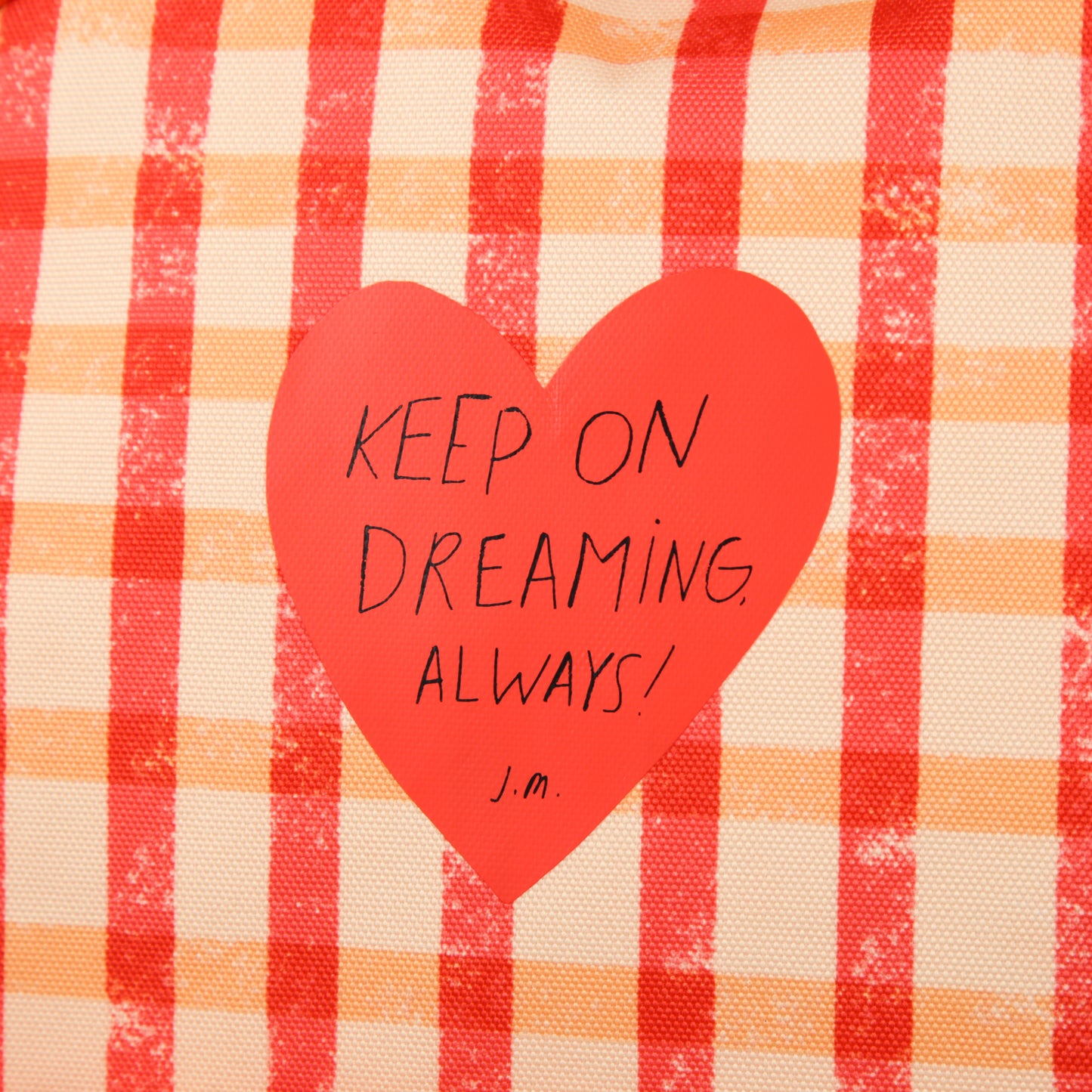 Checked Heart Mini Backpack