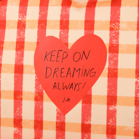 Checked Heart Mini Backpack