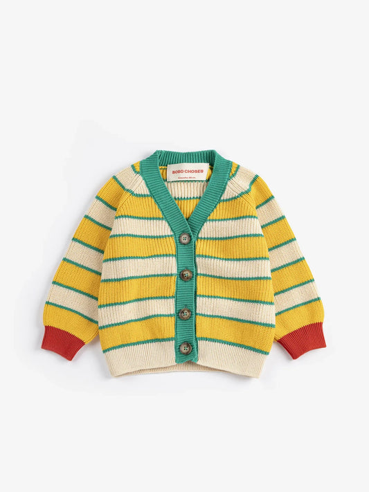 BC Striped Baby Cardigan