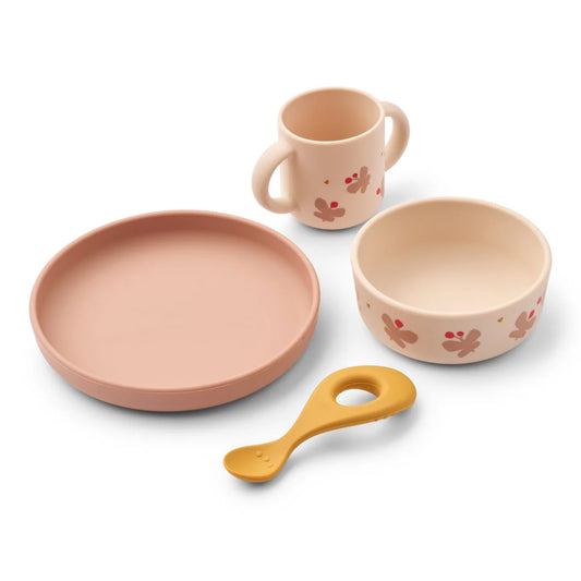 Vivi Printed Tableware Set - Butterfly / Apple Blossom