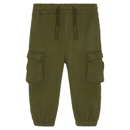 Olive Cargo Baby Pants